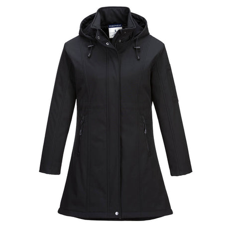 Portwest Carla Women's Hooded Softshell Jacket Water Resistant Breathable