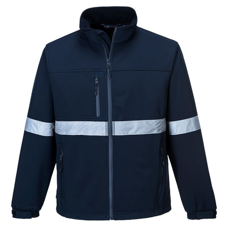 Portwest Iona Workwear Fleece Reflective Tape Work Jacket