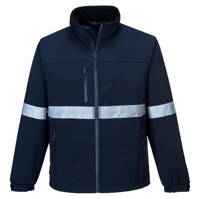 Portwest Iona Workwear Fleece Reflective Tape Work Jacket