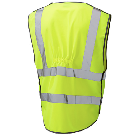 Leo Workwear Hi Vis Waistcoat Anti-Entanglement Class 2 Railway Safety Vest