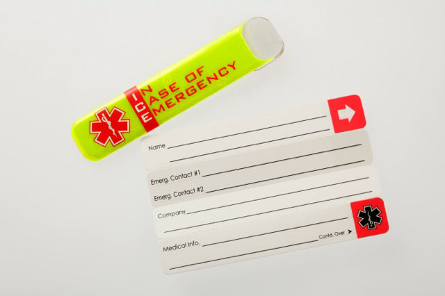 Vital ID Emergency ICE Tag Hard Hat Waterproof Medical ID Badge