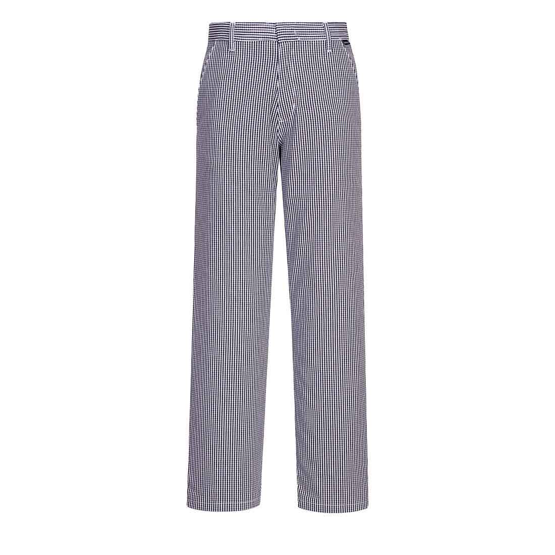 Blue Check Chefs Trousers