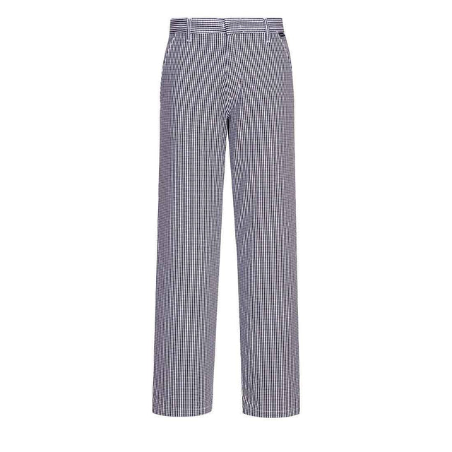 Blue Check Chefs Trousers