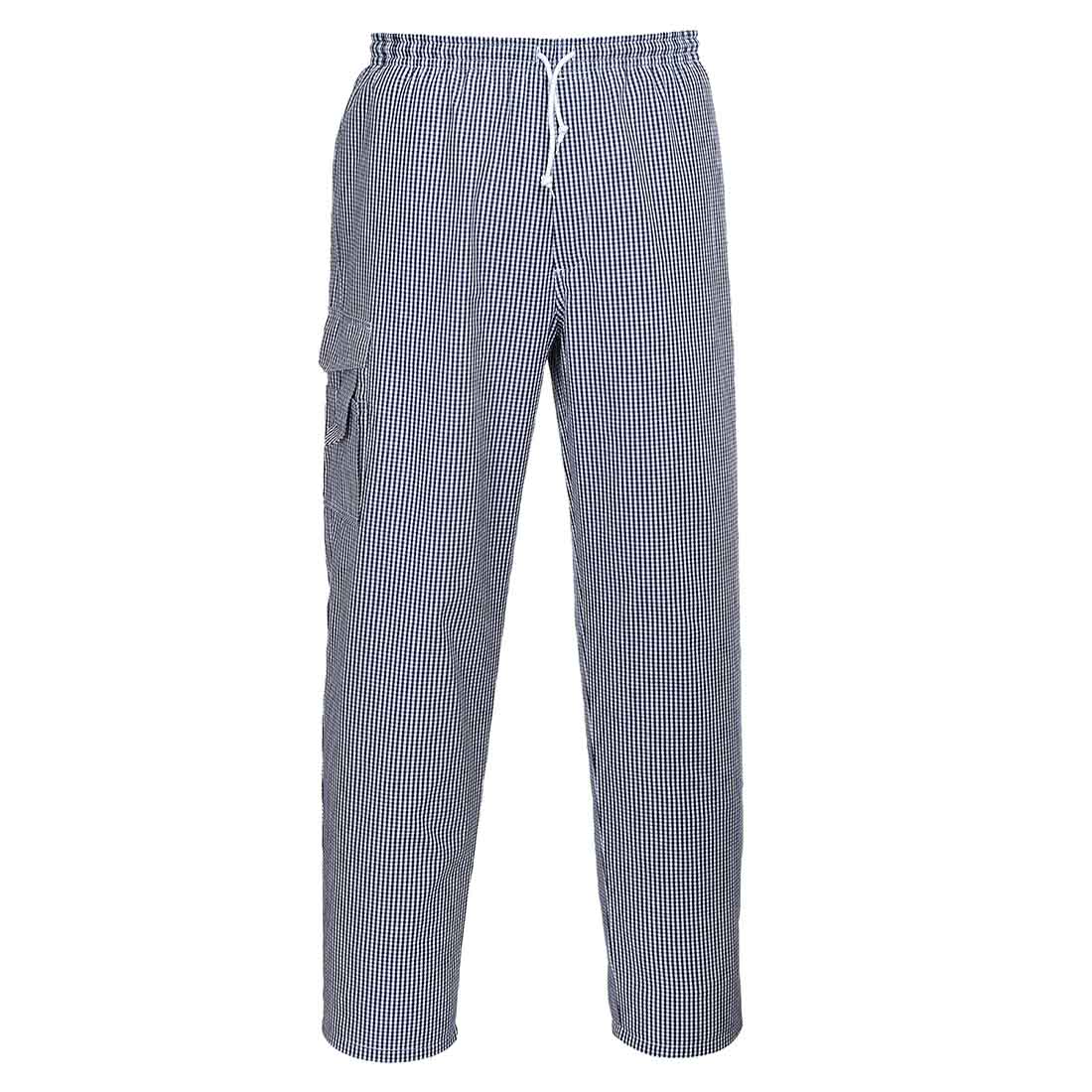 Check Chefs Trousers With Thigh Pocket