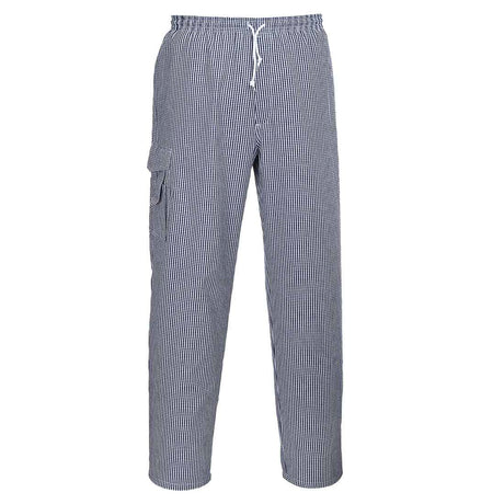 Check Chefs Trousers With Thigh Pocket
