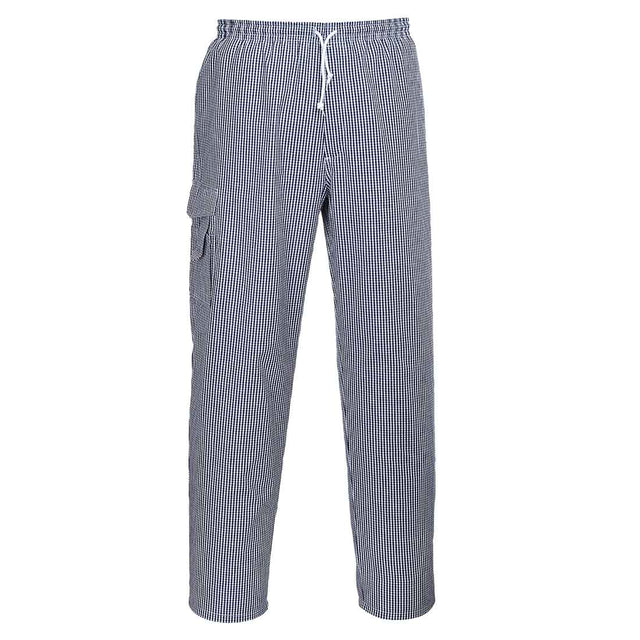 Check Chefs Trousers With Thigh Pocket