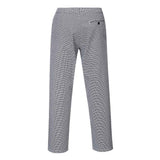 Portwest Chef Trousers Black or Navy Houndstooth Cotton Kitchen Pants