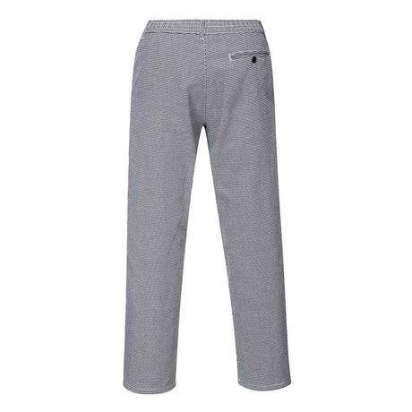 Portwest Chef Trousers Black or Navy Houndstooth Cotton Kitchen Pants