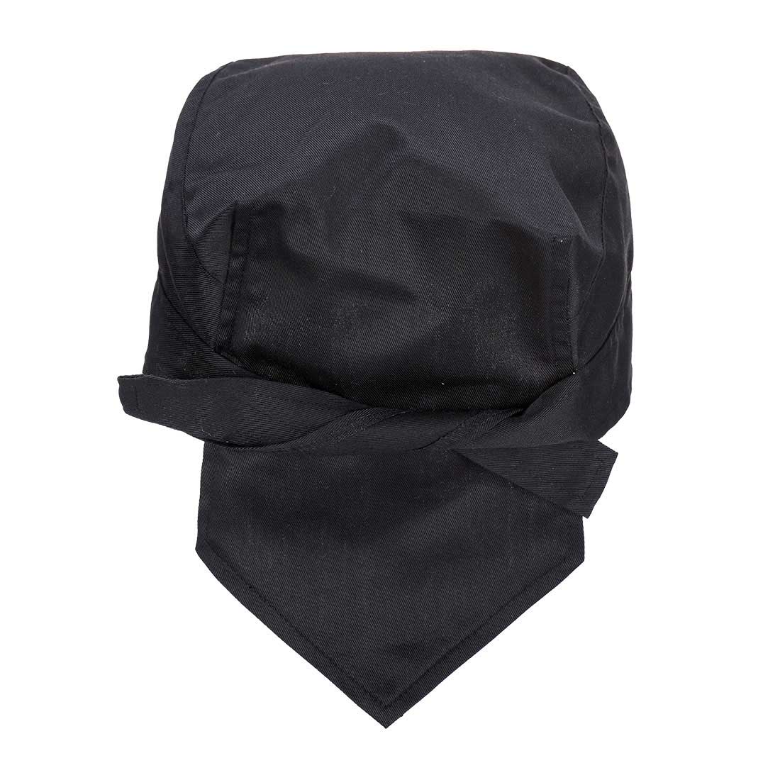 Portwest S903 Chefs Bandana Black White Professional Kitchen Headwear
