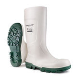 Dunlop Work-It Safety Wellington White S4 Steel Toe Cap PVC Boot