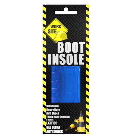 Work Site Ultra Gel Boot Insoles Shock Absorption Comfort Insoles