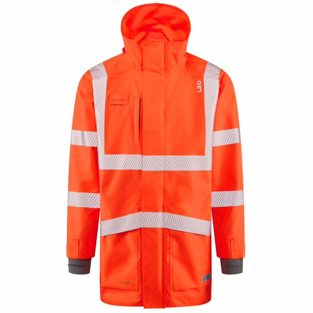Leo Workwear Hi Vis Anorak Class 3 Waterproof Breathable Executive Jacket
