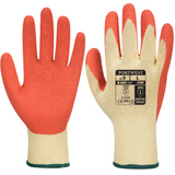 Portwest A100 Grip Latex Gloves Rough Palm Coated Work Gloves