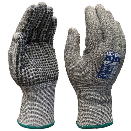 Portwest A640 Sabre-Dot Cut Resistant Gloves Level D Heat Protection