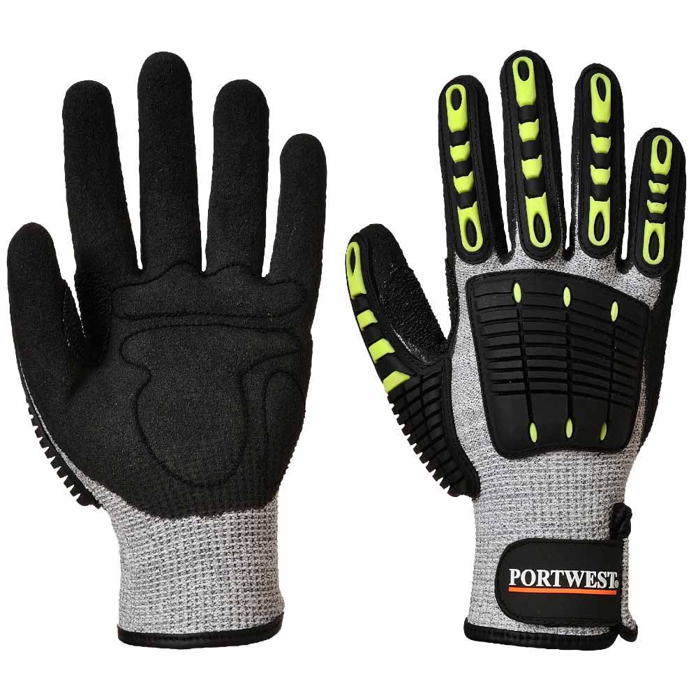 Portwest A729 Impact Cut Resistant Thermal Gloves ANSI A4 Cold Protection