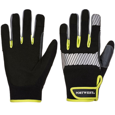 Portwest A770 PW3 Mechanic Gloves Reflective Hi Vis Work Gloves
