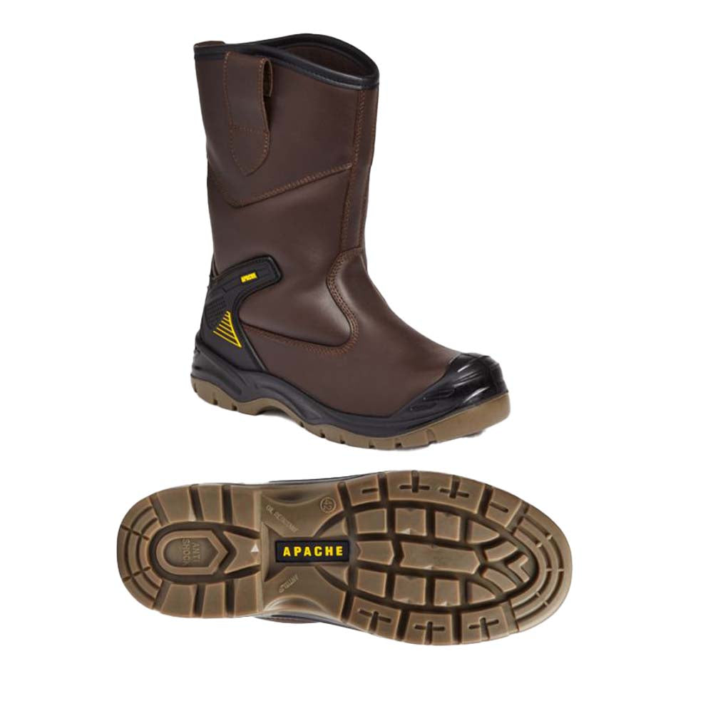 Himalayan Apache AP305 Brown Waterproof Rigger Boot Steel Toe S3