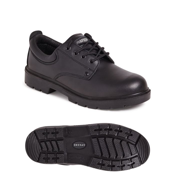 Apache AP306 Safety Shoe Steel Toe Cap S3 SRA Black Work Shoes
