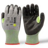 Beeswift Click Cut Level F PU Coated Gloves Green