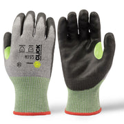 Beeswift Click Cut Level F PU Coated Gloves Green
