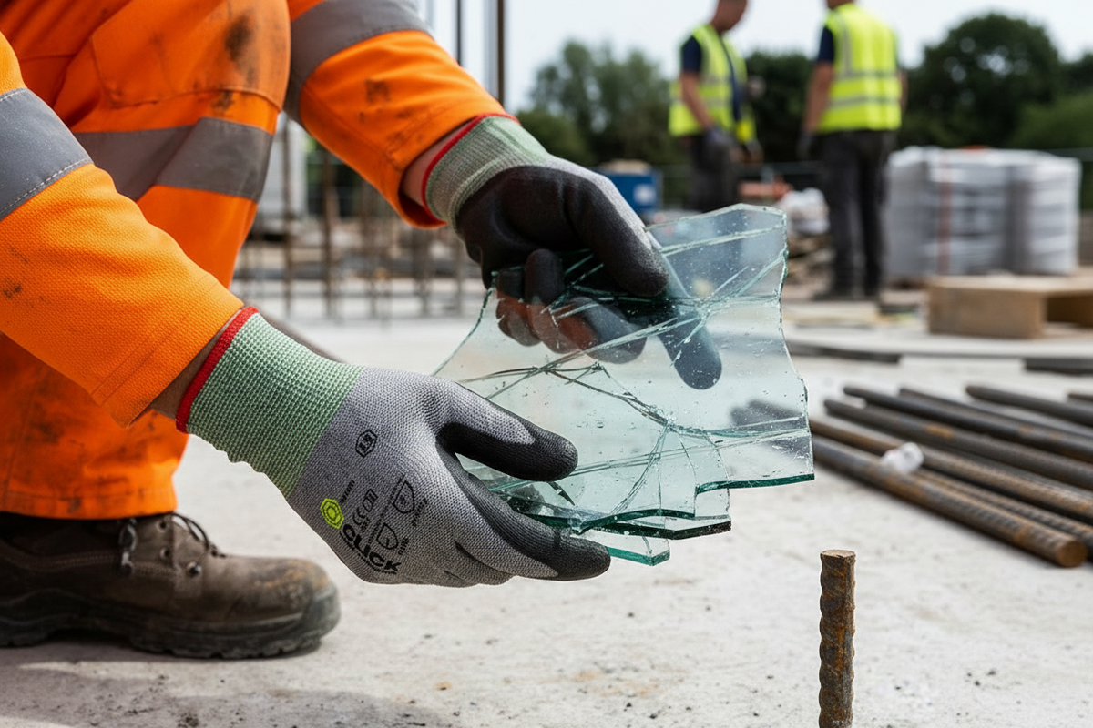 Beeswift Click Cut Level F PU Coated Gloves Green