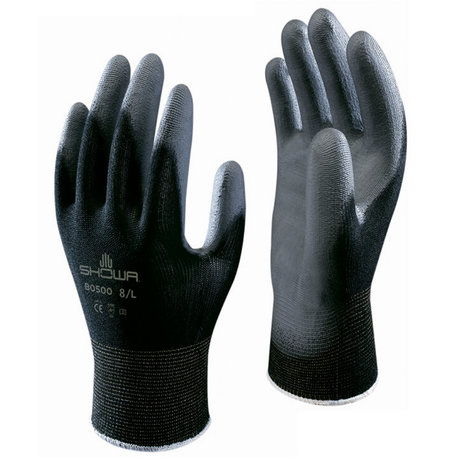 Showa B0500W Palm Fit White PU Gloves Precision Assembly Work