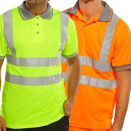Beeswift Hi Vis Polo Shirt Orange Class 2 Railspec (orange) Short Sleeve