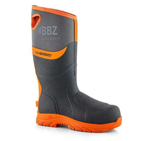 Buckbootz BBZ9000 Safety Wellington Hi-Viz Orange