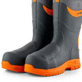 Buckbootz BBZ9000 Safety Wellington Hi-Viz Orange