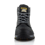 Buckbootz Wizardz Safety Lace Boots Black Steel Toe