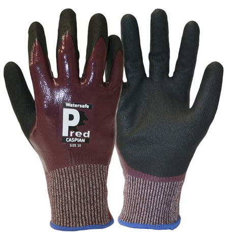 Predator Caspian Cut F Waterproof Work Gloves Nitrile Grip WS9