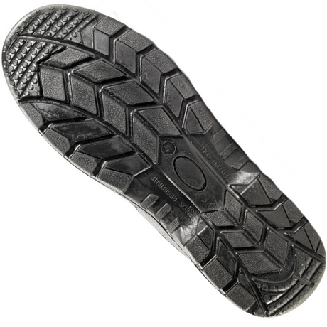 Black Smooth Leather Safety Shoe Lace Up Steel Toe S1P