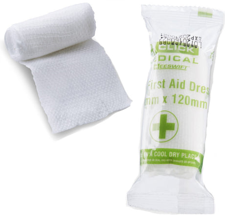 HSE Medium 12 x 12 cm First Aid Dressing x 10