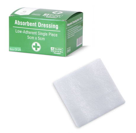 Low Adherent Wound Dressing 5x5cm Absorbent Sterile First Aid Pack