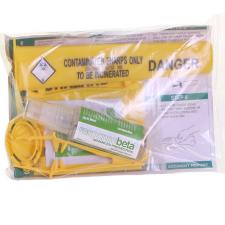 Response Sharps Handling Kit Single Use Biohazard Disposal Kit