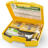 Response Body Fluid Bulk Spill Kit Yellow Carry Case Biohazard Cleanup