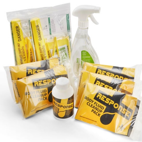 Response Biohazard Combination Kit Yellow Sharps Body Fluid