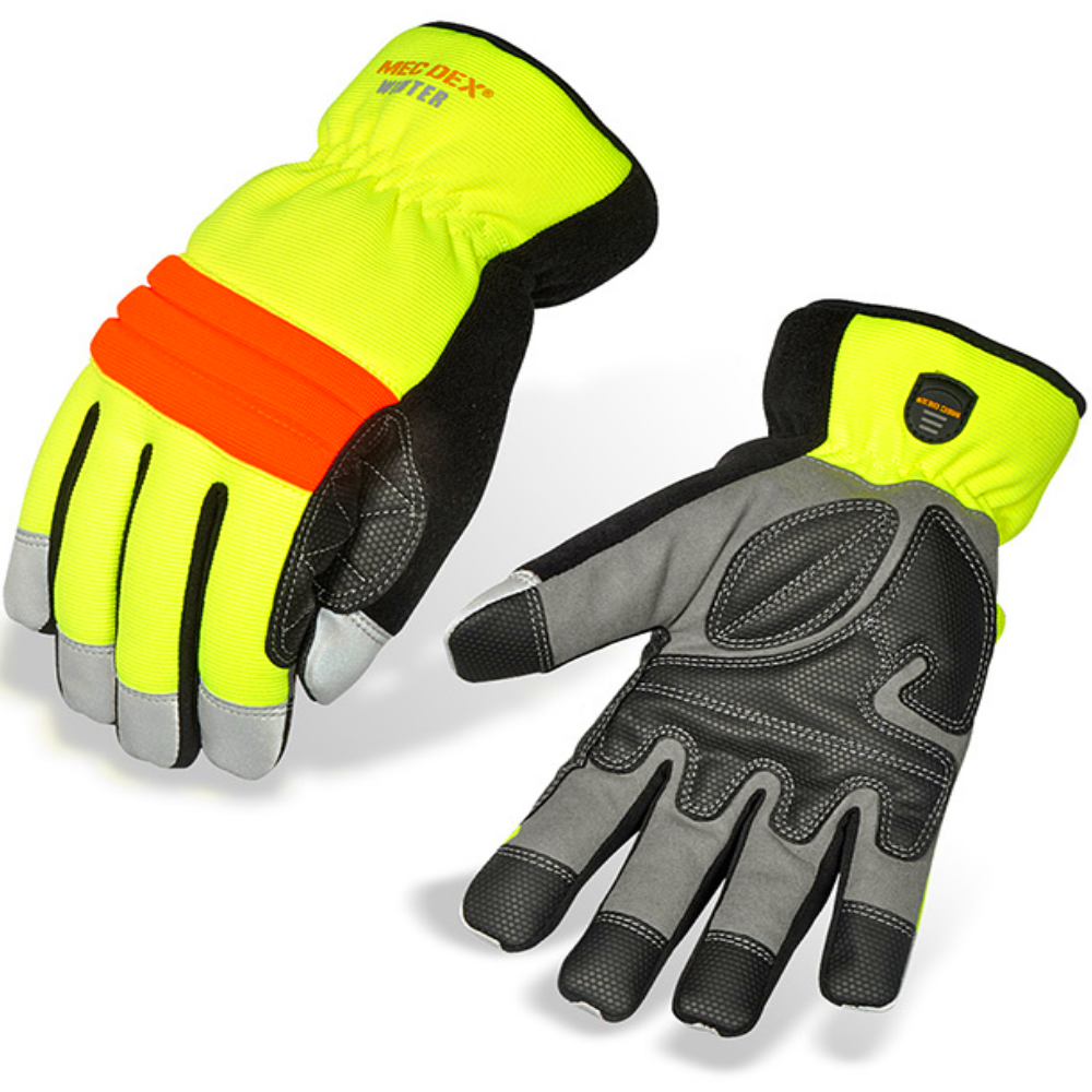 MecDex Cold Store Mechanics Gloves Waterproof Yellow Freezer Work