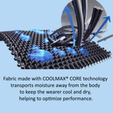 COOLMAX® Wicking Nitrile Palm Coated  Work Gloves