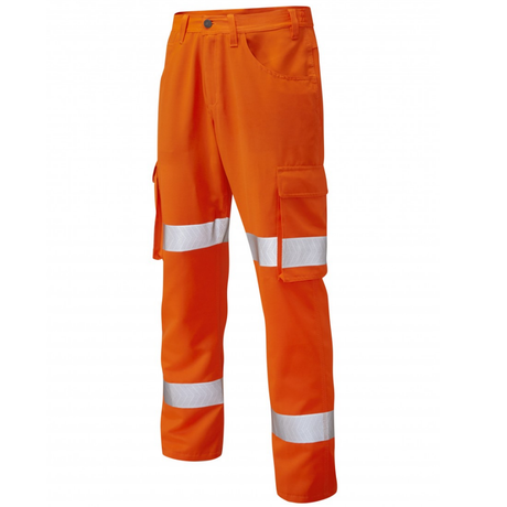 Lightweight Class 1 Poly/Cotton Cargo Work Trouser Orange 3 Leg Lengths
