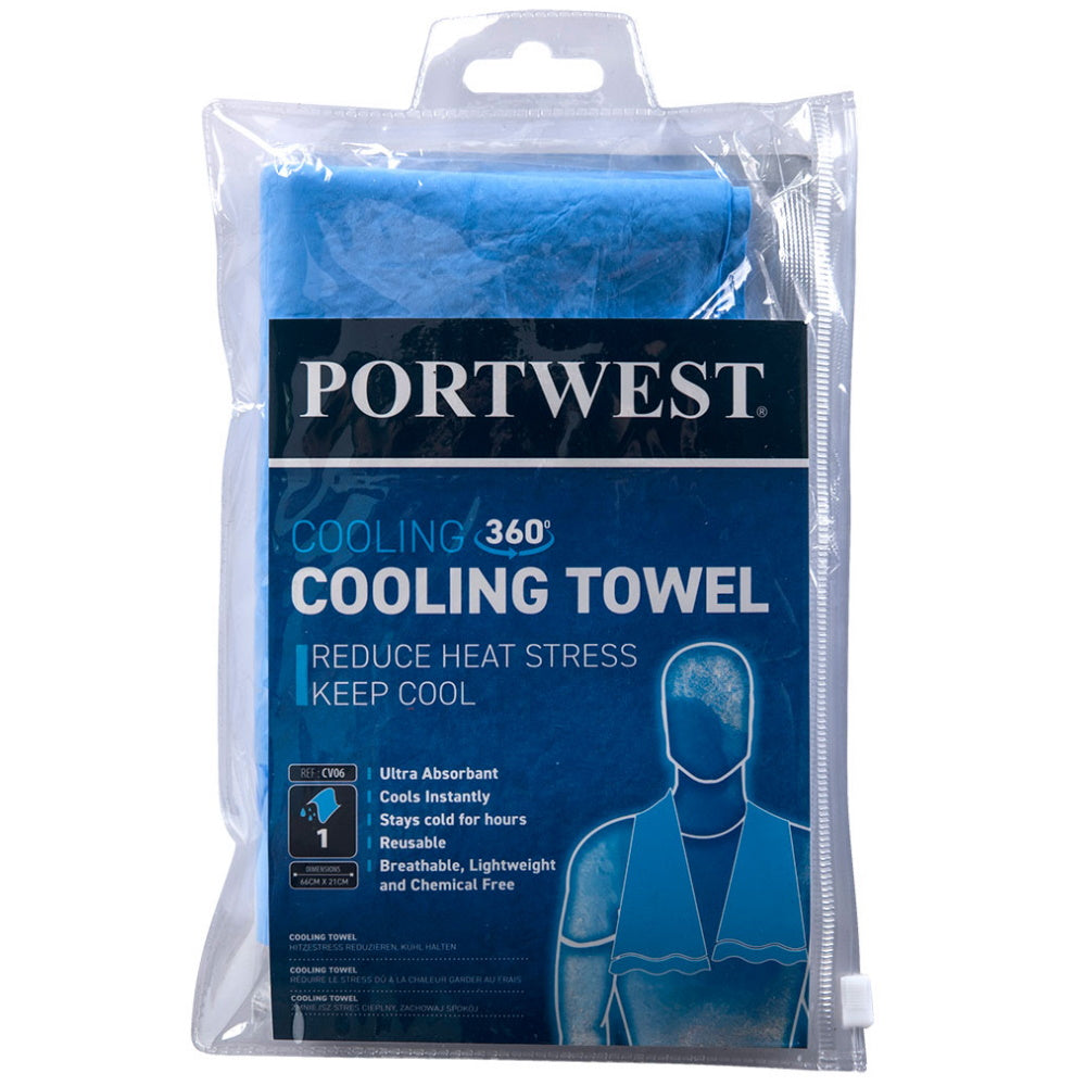 Portwest CV06 Cooling Towel PVA Padded 8 Hour Heat Relief
