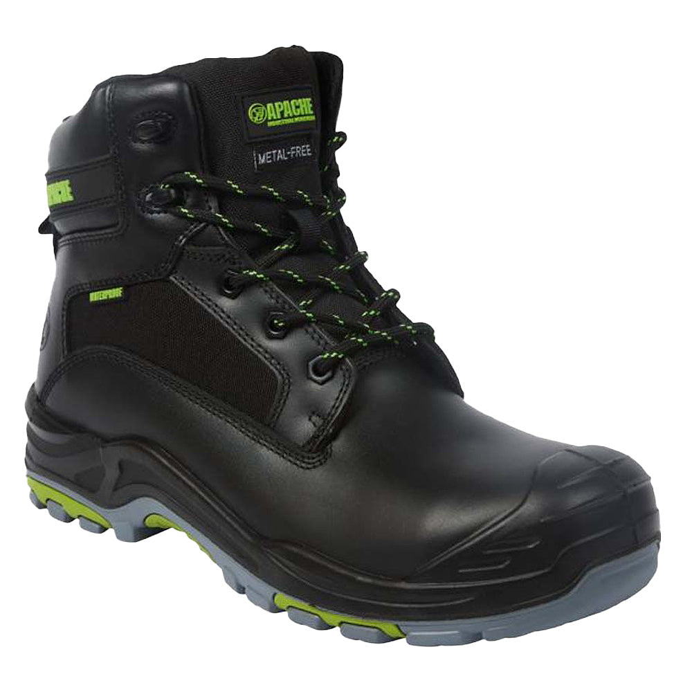 Apache Black Metal Free Waterproof Safety Boot S3 WR HRO SRC