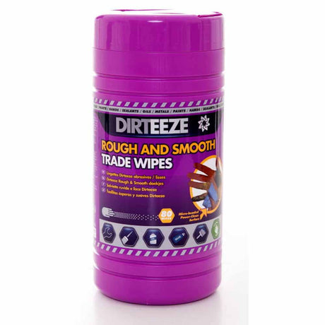 Dirteeze Rough and Smooth Trade Wipes Tub x 80