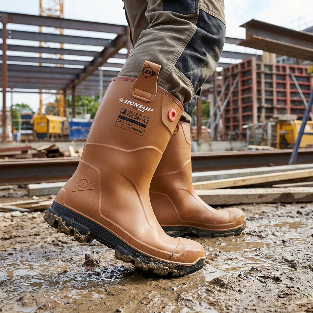 Dunlop Purofort RigPro Safety Boot Unlined Tan S5