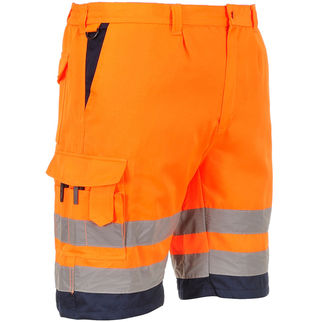 High Vis Shorts Yellow or Orange Class 1 Knee Length