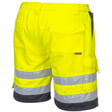 Portwest Hi Vis Shorts Yellow Orange Knee Length Work Shorts