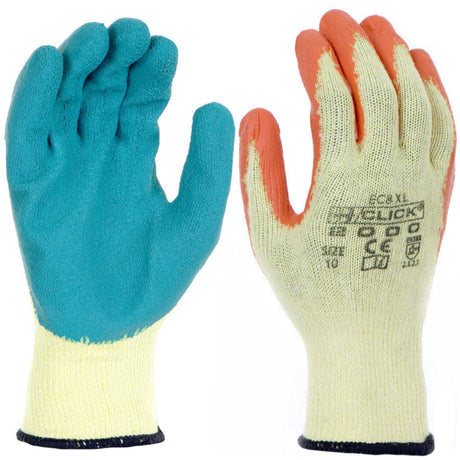 Beeswift Economy Multipurpose Grip Gloves Natural Rubber Palm Work Gloves