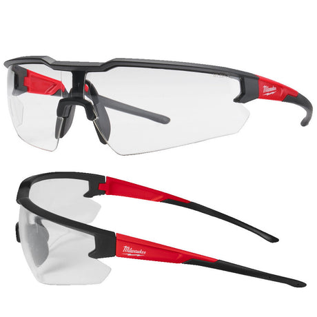 Enhanced Milwaukee Clear Lens Sports Style Safety Glasses