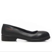 Black shoe with 'Lavard' branding on a white background