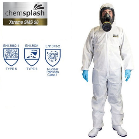 Coverall Type 5/6 Chemsplash Xtreme 50 SMS Breathable Style No. 2544